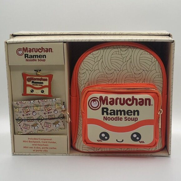 Maruchan Ramen Noodle Backpack, Card Holder & Keychain | Limited  edition - Picture 1 of 5